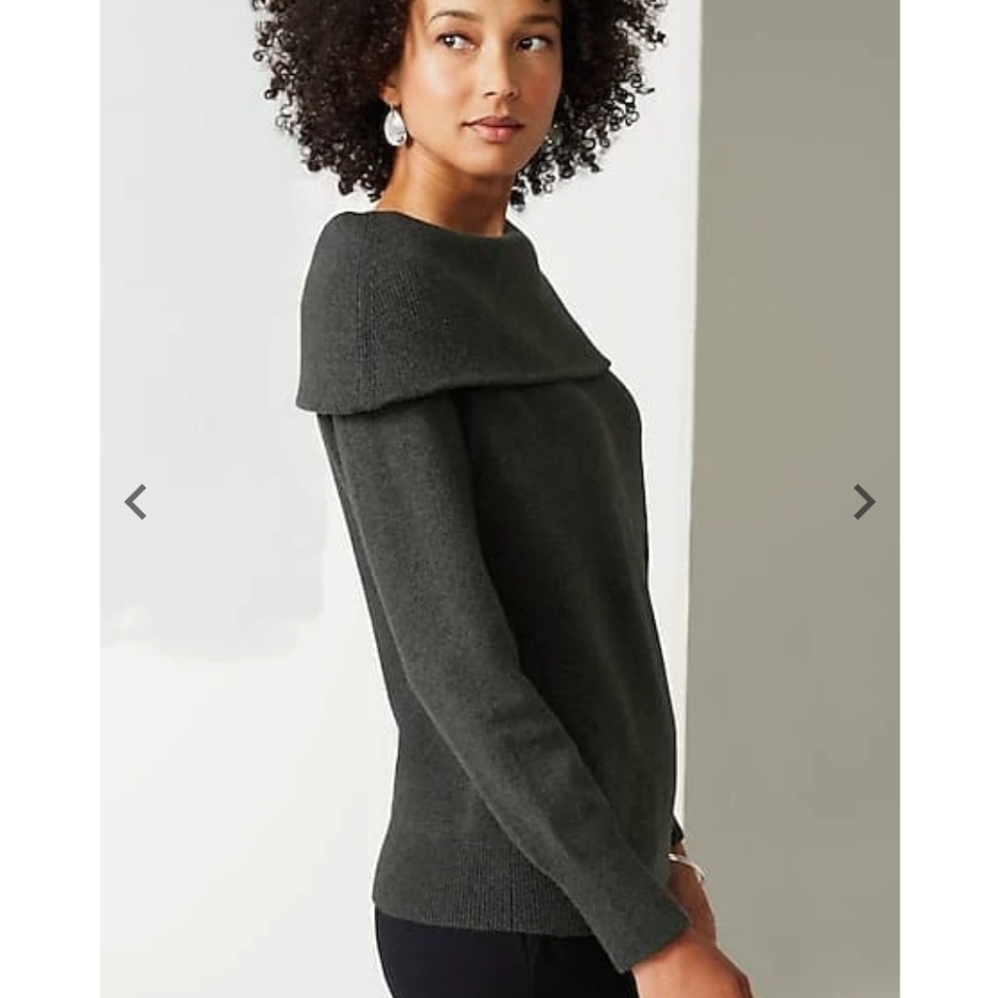 J Jill Pure Jill Portrait-Collar Sweater MP